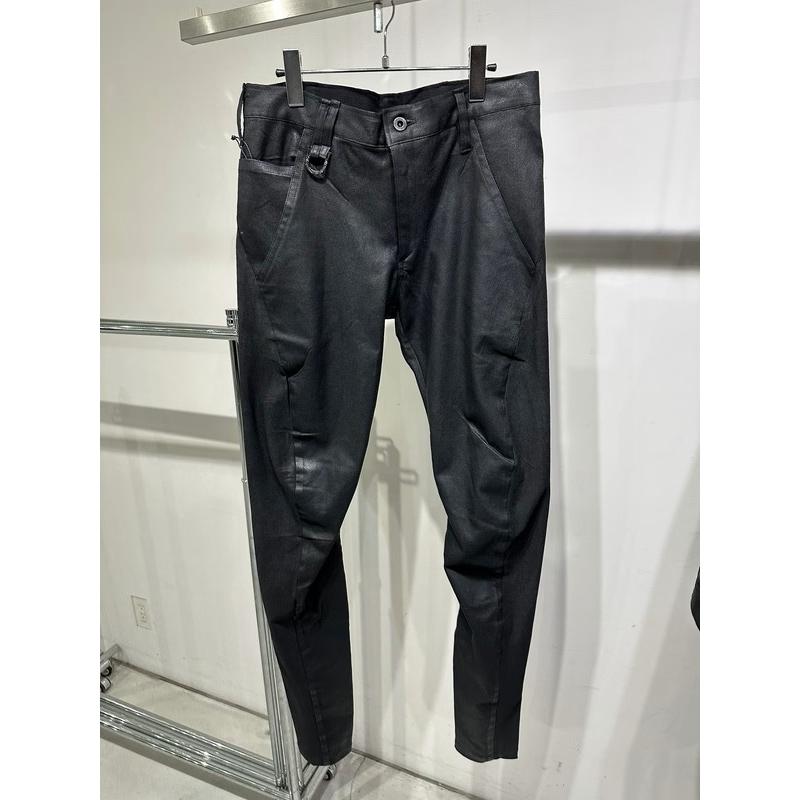 (予約品）11月末〜12月入荷予定/kiryuyrik・キリュウキリュウ/Denim Curve Pants/Blackの画像