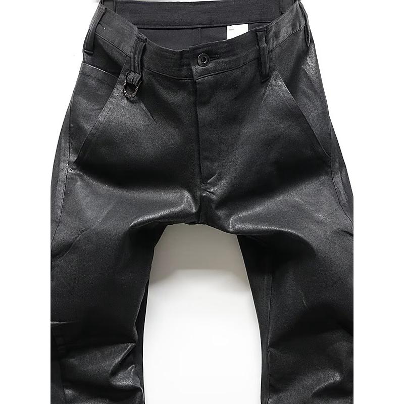 (予約品）11月末〜12月入荷予定/kiryuyrik・キリュウキリュウ/Denim Curve Pants/Blackの画像