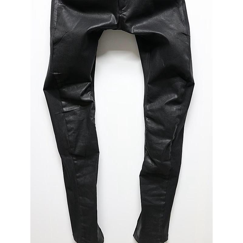 (予約品）11月末〜12月入荷予定/kiryuyrik・キリュウキリュウ/Denim Curve Pants/Blackの画像