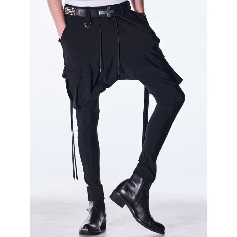 (予約品）9月末〜10月入荷予定/kiryuyrik・キリュウキリュウ/High Tension Jersey Saruel Pants/Blackの画像