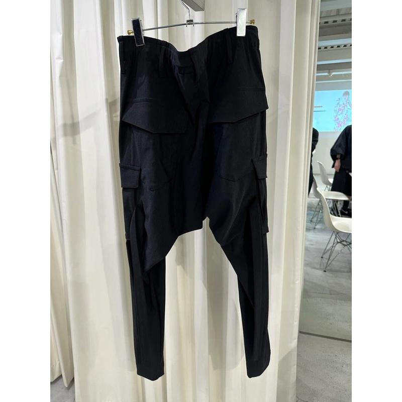 (予約品）9月末〜10月入荷予定/kiryuyrik・キリュウキリュウ/High Tension Jersey Saruel Pants/Blackの画像
