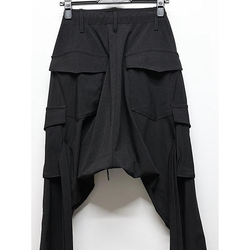 (予約品）9月末〜10月入荷予定/kiryuyrik・キリュウキリュウ/High Tension Jersey Saruel Pants/Blackの画像