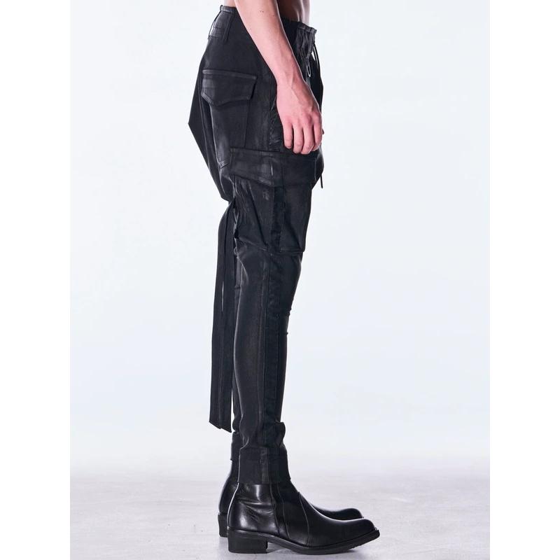 (予約品）11月末〜12月入荷予定/kiryuyrik・キリュウキリュウ/High Tension Jersey Saruel Pants/Blackの画像