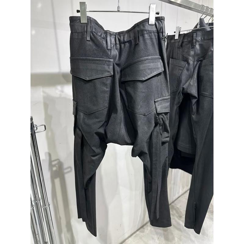 (予約品）11月末〜12月入荷予定/kiryuyrik・キリュウキリュウ/High Tension Jersey Saruel Pants/Blackの画像