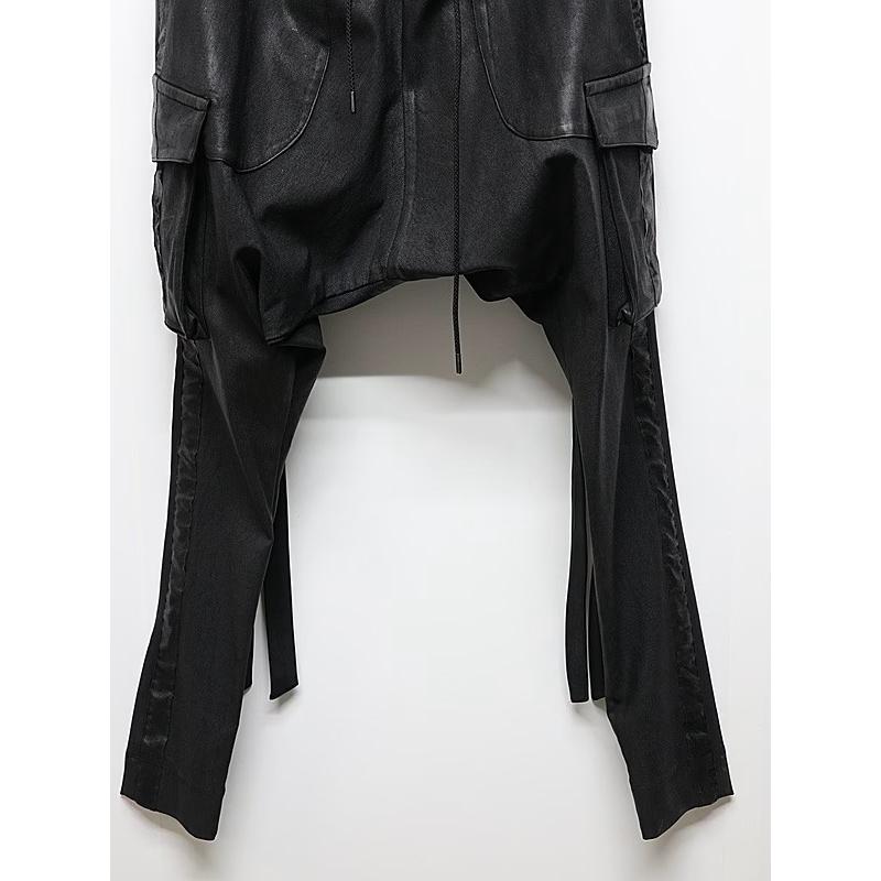 (予約品）11月末〜12月入荷予定/kiryuyrik・キリュウキリュウ/High Tension Jersey Saruel Pants/Blackの画像