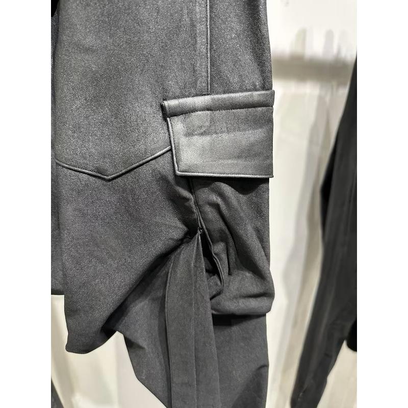 (予約品）11月末〜12月入荷予定/kiryuyrik・キリュウキリュウ/High Tension Jersey Saruel Pants/Blackの画像