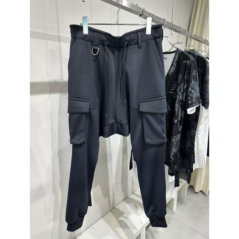 (予約品）8月末〜9月入荷予定/kiryuyrik・キリュウキリュウ/Double Knit Jersey Saruel Pants/Blackの画像