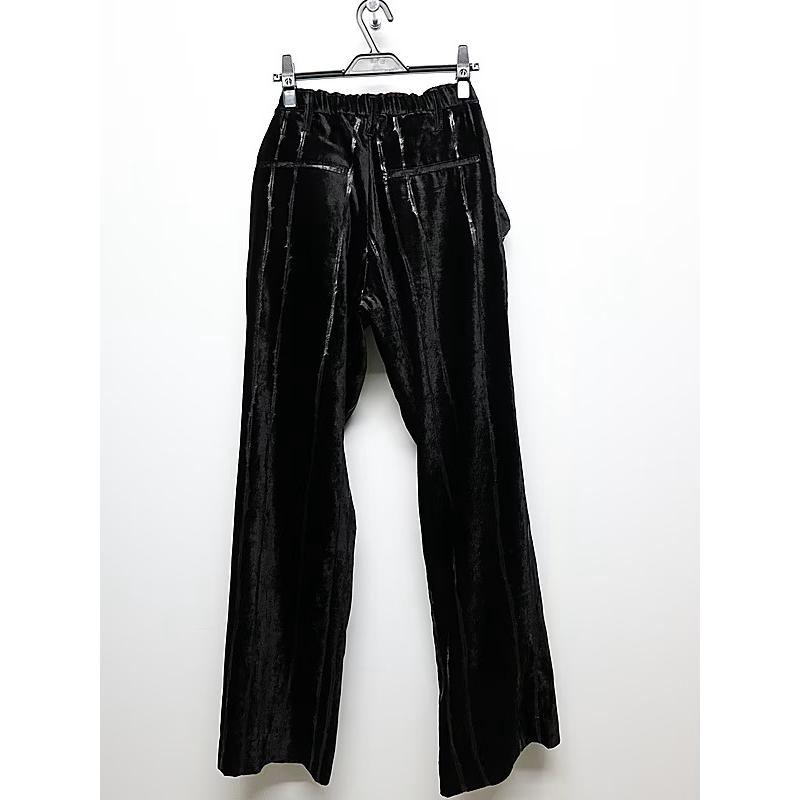 (予約品）10月末〜11月入荷予定/kiryuyrik・キリュウキリュウ/TOGE Velvet Wide Slacks/Blackの画像