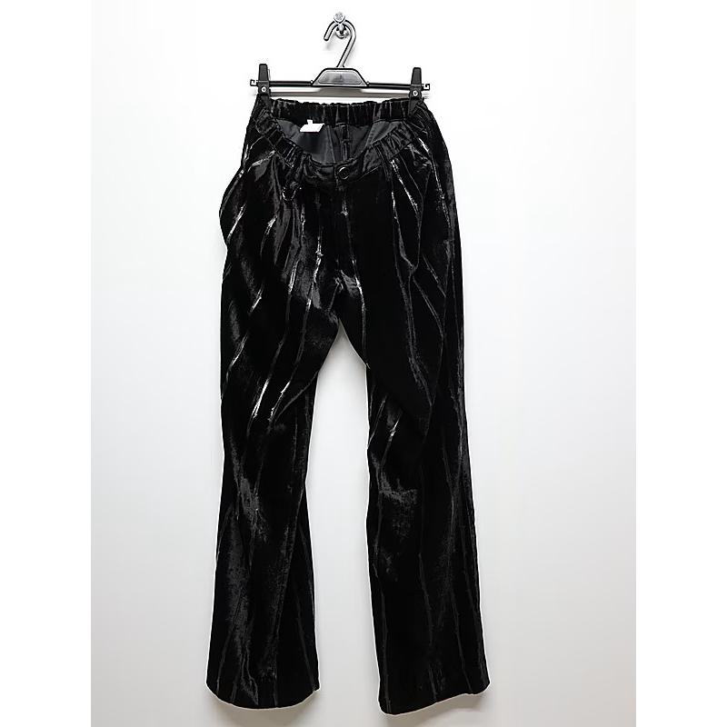 (予約品）10月末〜11月入荷予定/kiryuyrik・キリュウキリュウ/TOGE Velvet Wide Slacks/Blackの画像