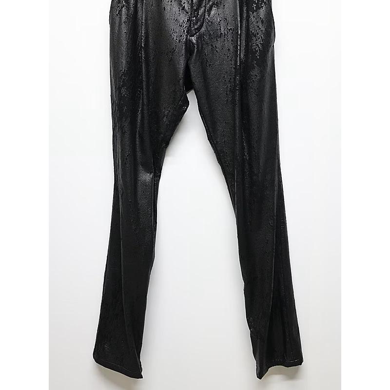 (予約品）11月末〜12月入荷予定/kiryuyrik・キリュウキリュウ/Cross Dot Fleece Boots Cut Slacks/Blackの画像