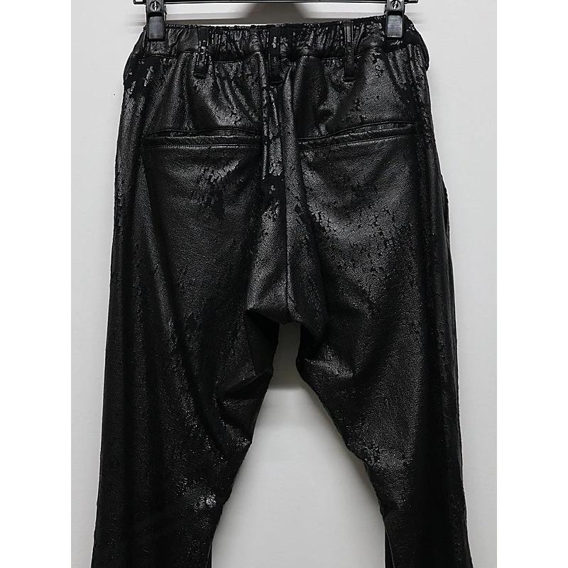 (予約品）11月末〜12月入荷予定/kiryuyrik・キリュウキリュウ/Cross Dot Fleece Boots Cut Slacks/Blackの画像