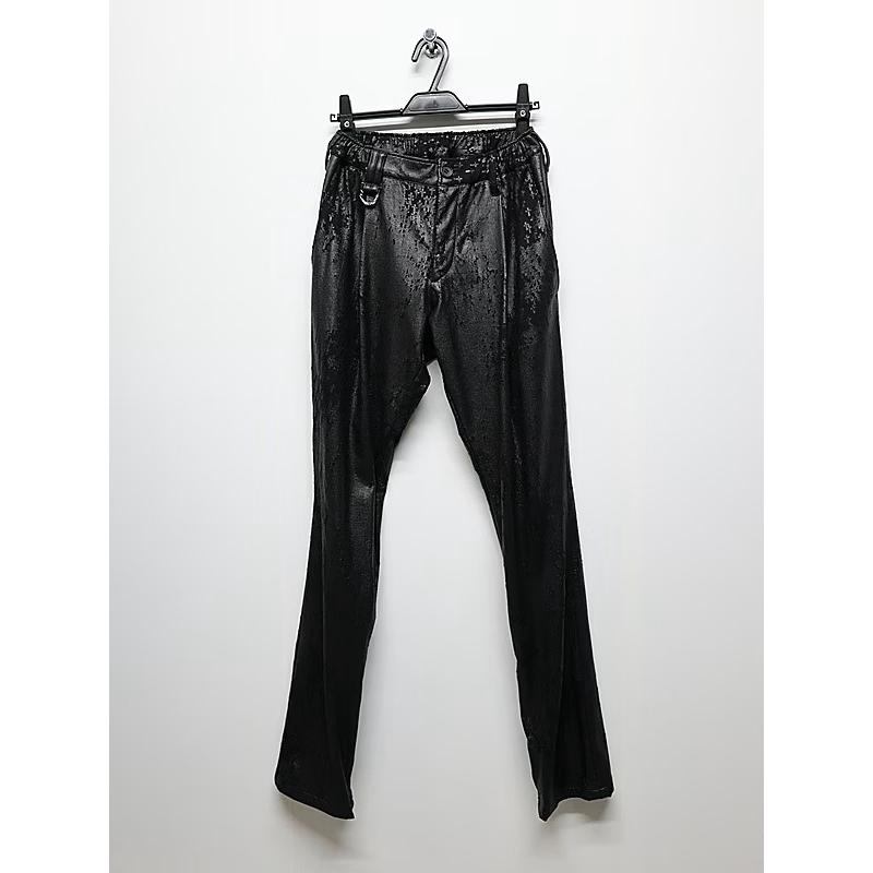 (予約品）11月末〜12月入荷予定/kiryuyrik・キリュウキリュウ/Cross Dot Fleece Boots Cut Slacks/Blackの画像