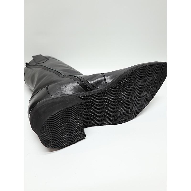 (予約品）11月末〜12月入荷予定/kiryuyrik・キリュウキリュウ/Cow Hide Western Boots/Blackの画像
