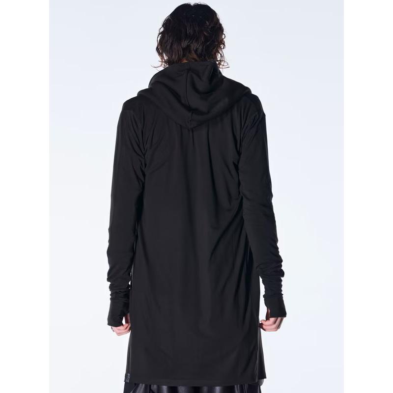 (予約品）10月末〜11月入荷予定/kiryuyrik・キリュウキリュウ/Heat Tech BEATENJIKU Wrap Cardigan/Blackの画像