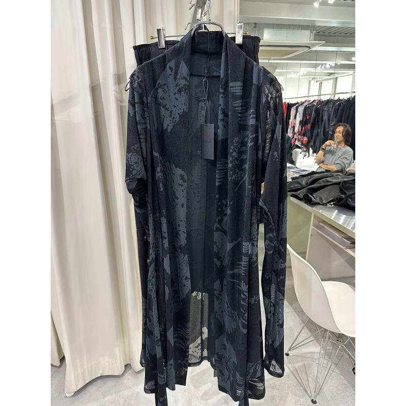 (予約品）9月末〜10月入荷予定/kiryuyrik・キリュウキリュウ/Opal Mesh Flare Cardigan/Blackの画像