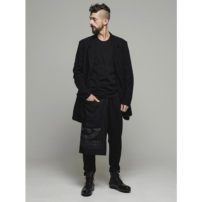 SALE50%OFF/nude:masahiko maruyama ・ヌード:マサヒコマルヤマ/Linen Dobby Shadow Check REVERSIBLE WAIST APRON/Black | nude:masahiko maruyama | 14