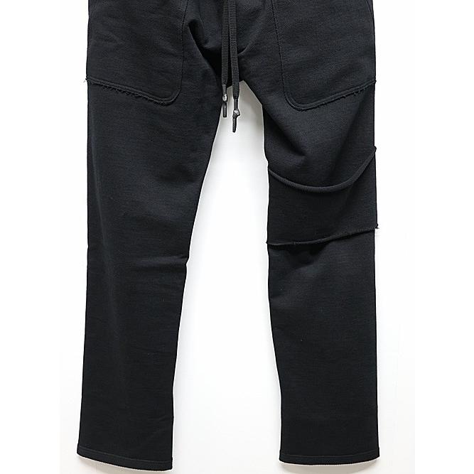 SALE40%OFF/nude:masahiko maruyama ・ヌード:マサヒコマルヤマ/Inlay Stich Heavy Jersey SWEAT PANTS/Black |  | 02