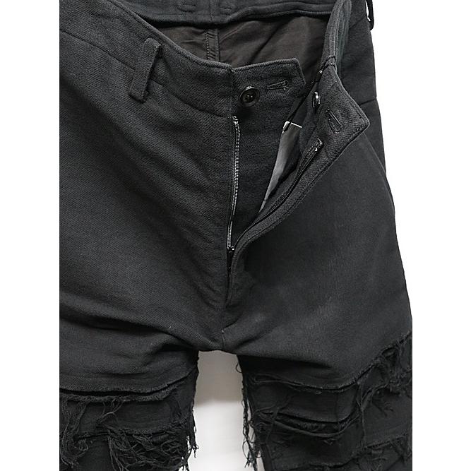 SALE40%OFF/nude:masahiko maruyama ・ヌード:マサヒコマルヤマ/Cotton Double Cloth GARMENT DYED PANTS/Black |  | 04