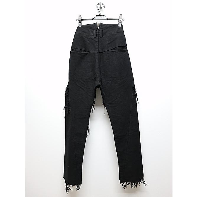 SALE40%OFF/nude:masahiko maruyama ・ヌード:マサヒコマルヤマ/Cotton Double Cloth GARMENT DYED PANTS/Black |  | 07