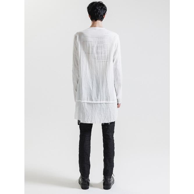 SALE40%OFF/nude:masahiko maruyama ・ヌード:マサヒコマルヤマ/Cotton Double Gauze ROUND NECK REVERSIBLE GAUZE SHIRT/Off White | nude:masahiko maruyama | 14