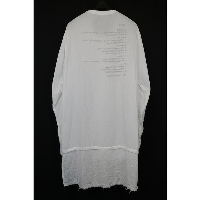 SALE40%OFF/nude:masahiko maruyama ・ヌード:マサヒコマルヤマ/Cotton Double Gauze ROUND NECK REVERSIBLE GAUZE SHIRT/Off White | nude:masahiko maruyama | 18