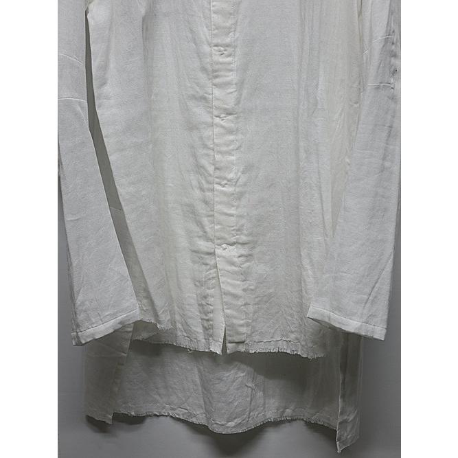 SALE40%OFF/nude:masahiko maruyama ・ヌード:マサヒコマルヤマ/Cotton Double Gauze ROUND NECK REVERSIBLE GAUZE SHIRT/Off White | nude:masahiko maruyama | 06