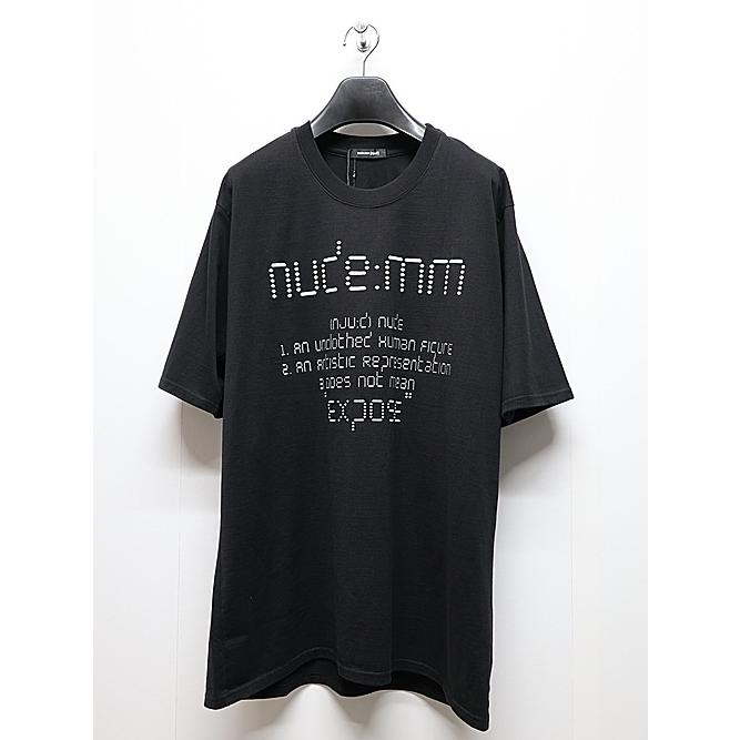 SALE30%OFF/nude:masahiko maruyama ・ヌード:マサヒコマルヤマ/40/2 28GG Jersey SHORT SLEEVE CRACKED PRINT T SHIRT/Black | nude:masahiko maruyama | 04