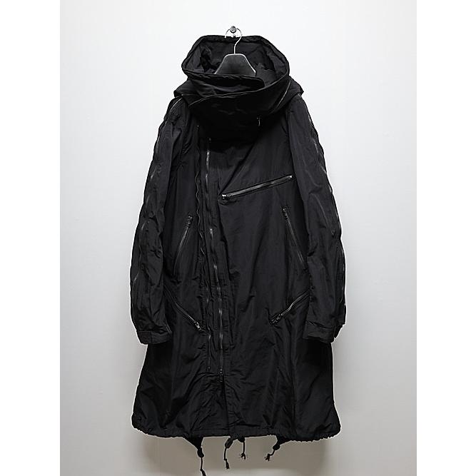 SALE30%OFF/nude:masahiko maruyama ・ヌード:マサヒコマルヤマ/Movekeeoer Fabric MULTIZIP MILITARY PARKA COAT/Black | nude:masahiko maruyama | 11