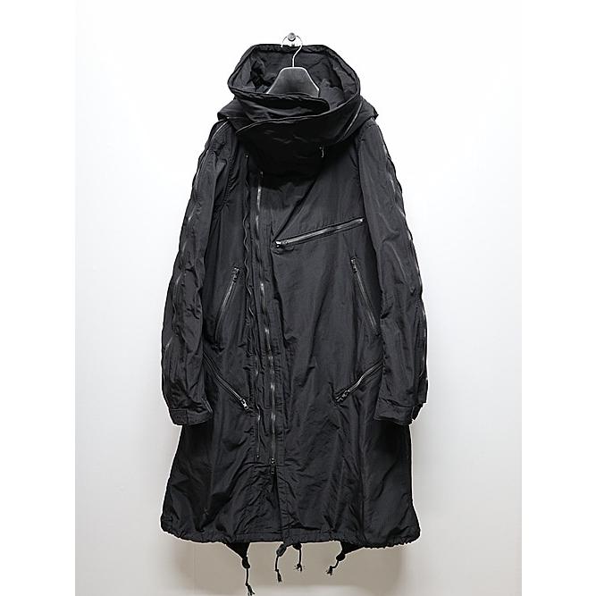 SALE30%OFF/nude:masahiko maruyama ・ヌード:マサヒコマルヤマ/Movekeeoer Fabric MULTIZIP MILITARY PARKA COAT/Black | nude:masahiko maruyama | 06