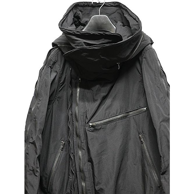 SALE30%OFF/nude:masahiko maruyama ・ヌード:マサヒコマルヤマ/Movekeeoer Fabric MULTIZIP MILITARY PARKA COAT/Black | nude:masahiko maruyama | 07