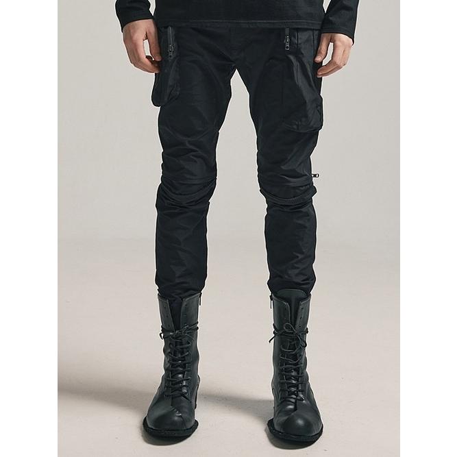 SALE30%OFF/nude:masahiko maruyama ・ヌード:マサヒコマルヤマ/Movekeeoer Fabric SLIM CARGO PANTS/Black | nude:masahiko maruyama | 10