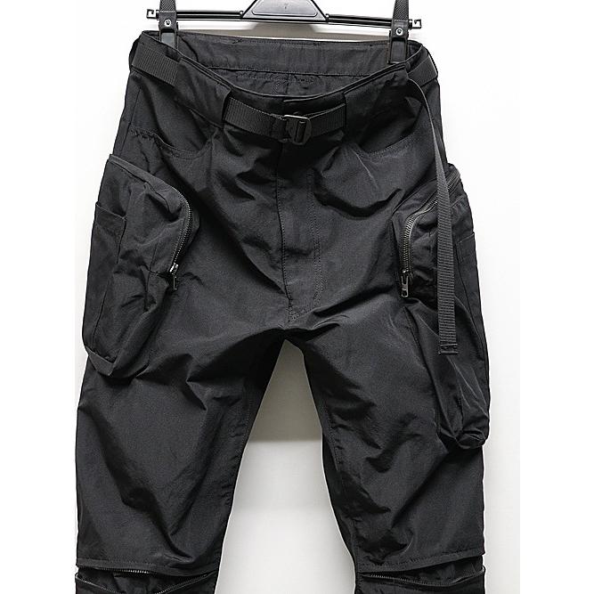 SALE30%OFF/nude:masahiko maruyama ・ヌード:マサヒコマルヤマ/Movekeeoer Fabric SLIM CARGO PANTS/Black | nude:masahiko maruyama | 01
