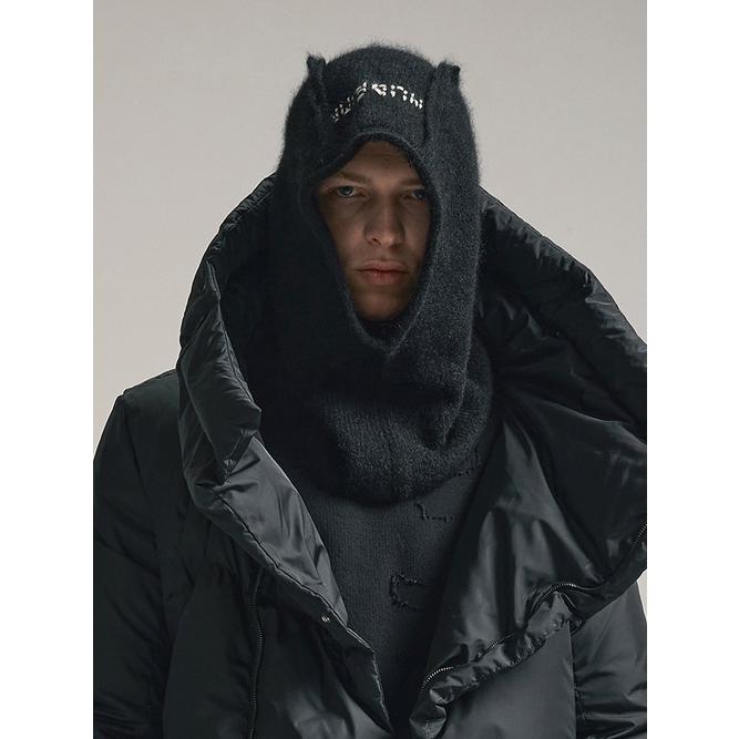 SALE30%OFF/nude:masahiko maruyama ・ヌード:マサヒコマルヤマ/7GG KNIT BALACLAVA/Black | nude:masahiko maruyama | 02