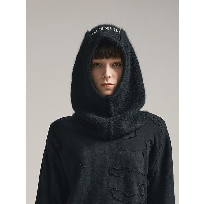 SALE30%OFF/nude:masahiko maruyama ・ヌード:マサヒコマルヤマ/7GG KNIT BALACLAVA/Black | nude:masahiko maruyama | 08