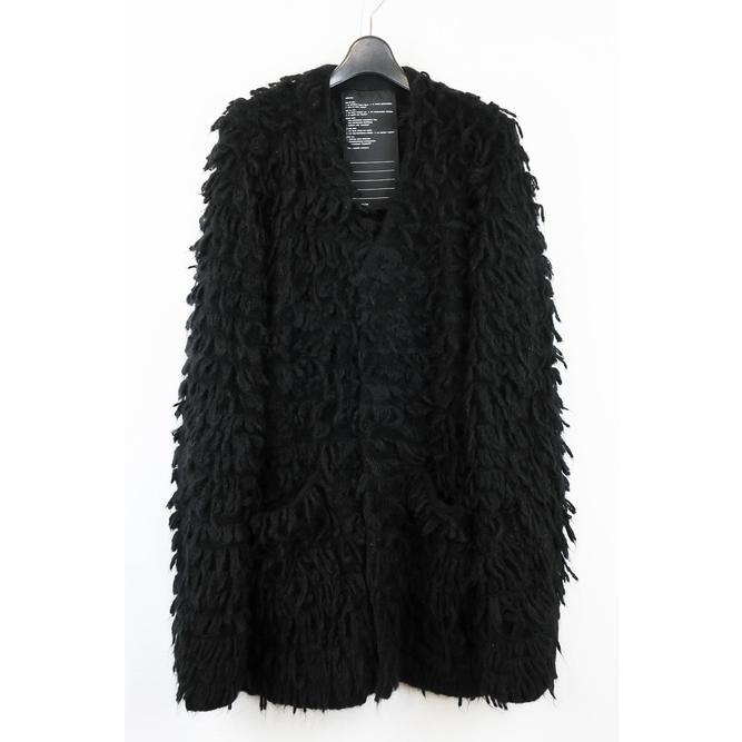 SALE30%OFF/nude:masahiko maruyama ・ヌード:マサヒコマルヤマ/3GG Long Pile Knit CARDIGAN/Black | nude:masahiko maruyama | 11