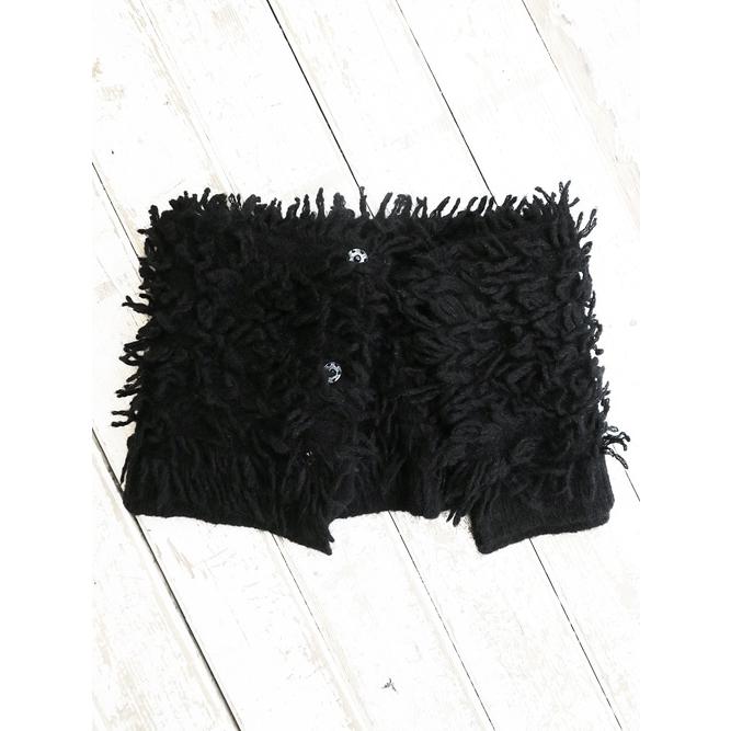 SALE30%OFF/nude:masahiko maruyama ・ヌード:マサヒコマルヤマ/3GG Long Pile Knit SNOOD/Black | nude:masahiko maruyama | 10