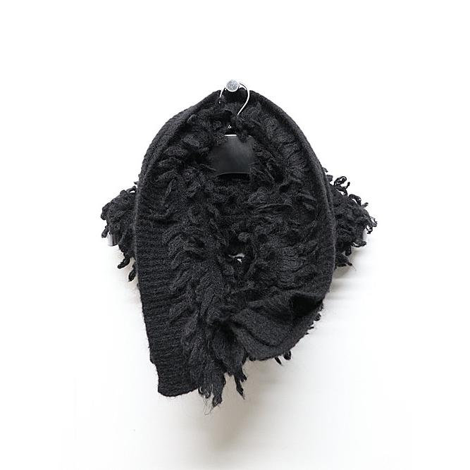 SALE30%OFF/nude:masahiko maruyama ・ヌード:マサヒコマルヤマ/3GG Long Pile Knit SNOOD/Black | nude:masahiko maruyama | 04