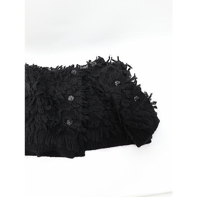 SALE30%OFF/nude:masahiko maruyama ・ヌード:マサヒコマルヤマ/3GG Long Pile Knit SNOOD/Black | nude:masahiko maruyama | 07