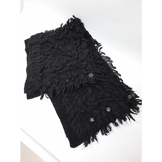 SALE30%OFF/nude:masahiko maruyama ・ヌード:マサヒコマルヤマ/3GG Long Pile Knit SNOOD/Black | nude:masahiko maruyama | 09