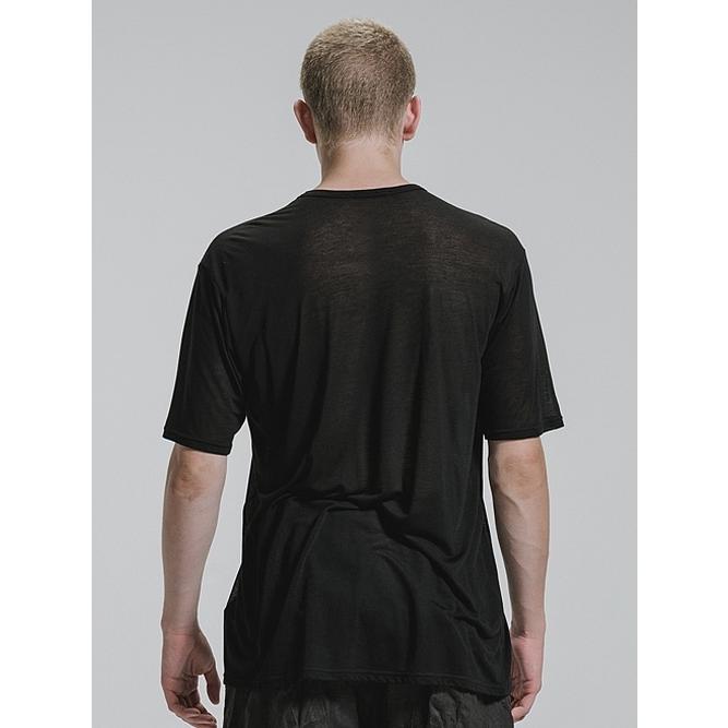 nude:masahiko maruyama ・ヌード:マサヒコマルヤマ/テンセル天竺 "月" プリント半袖 Tシャツ/Black | nude:masahiko maruyama | 05