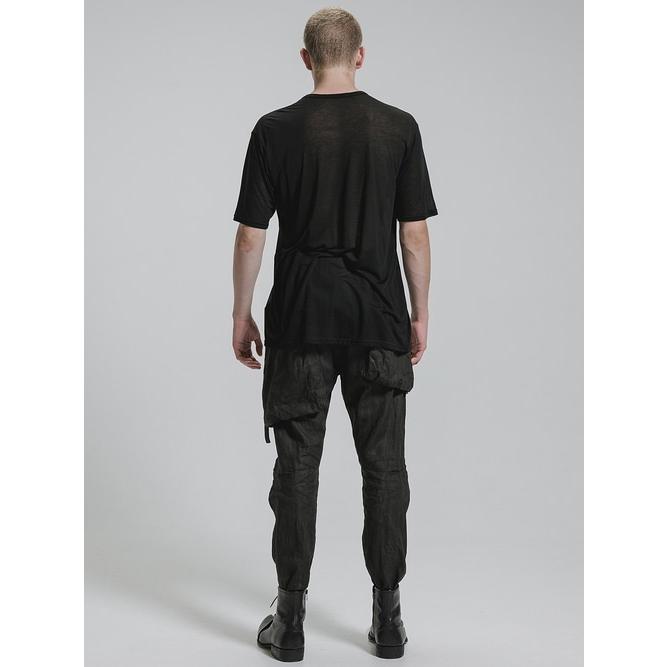 nude:masahiko maruyama ・ヌード:マサヒコマルヤマ/テンセル天竺 "月" プリント半袖 Tシャツ/Black | nude:masahiko maruyama | 07