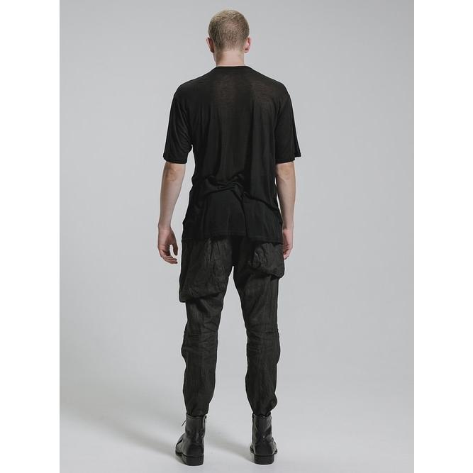 nude:masahiko maruyama ・ヌード:マサヒコマルヤマ/テンセル天竺 "渡り鳥” プリント半袖 Tシャツ/Black | nude:masahiko maruyama | 09