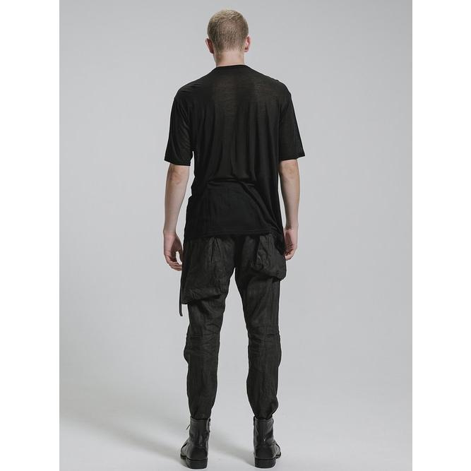 nude:masahiko maruyama ・ヌード:マサヒコマルヤマ/テンセル天竺 "メトロ" プリント半袖Tシャツ/Black | nude:masahiko maruyama | 09