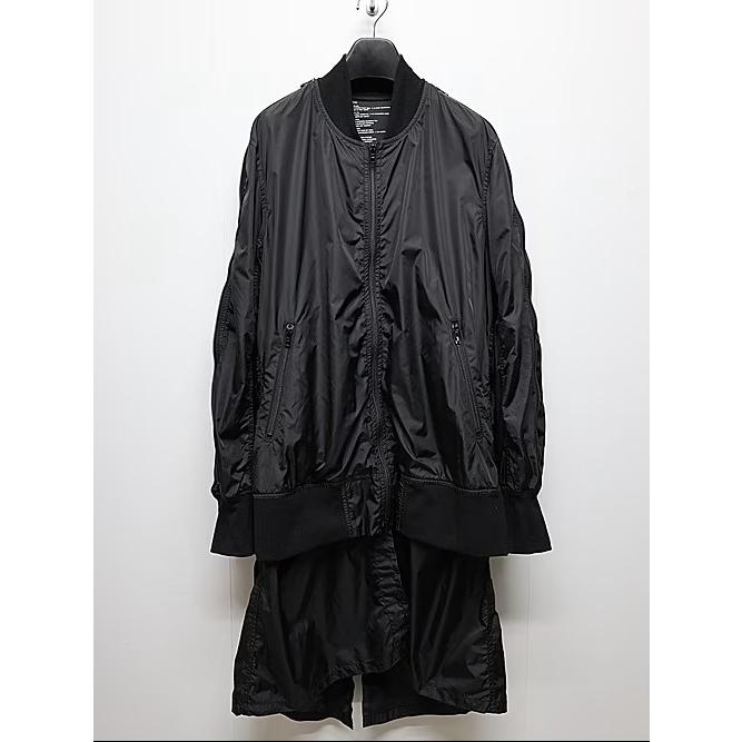 nude:masahiko maruyama ・ヌード:マサヒコマルヤマ/オーバーサイズボンバージャケット（裾パーツ取り外し可能）/Black | nude:masahiko maruyama