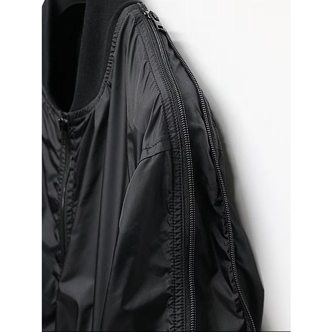 nude:masahiko maruyama ・ヌード:マサヒコマルヤマ/オーバーサイズボンバージャケット（裾パーツ取り外し可能）/Black | nude:masahiko maruyama | 04