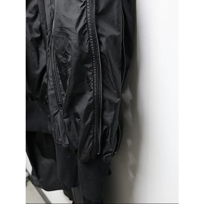 nude:masahiko maruyama ・ヌード:マサヒコマルヤマ/オーバーサイズボンバージャケット（裾パーツ取り外し可能）/Black | nude:masahiko maruyama | 05