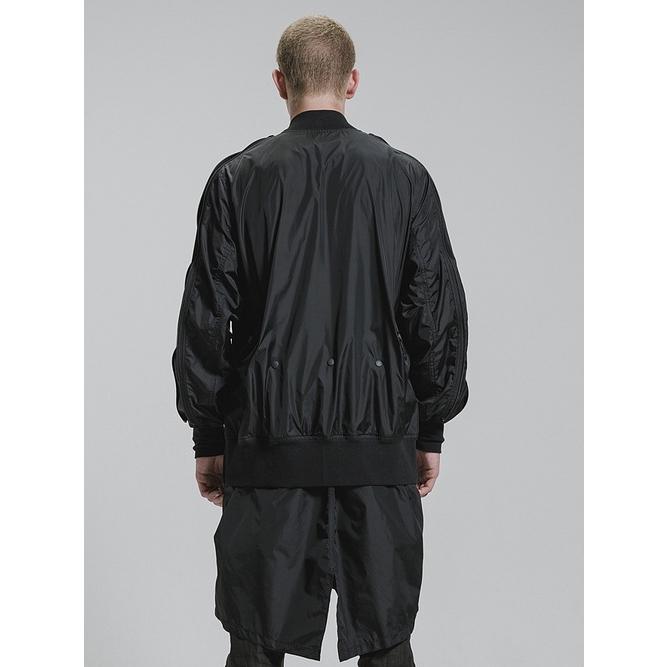 nude:masahiko maruyama ・ヌード:マサヒコマルヤマ/オーバーサイズボンバージャケット（裾パーツ取り外し可能）/Black | nude:masahiko maruyama | 19