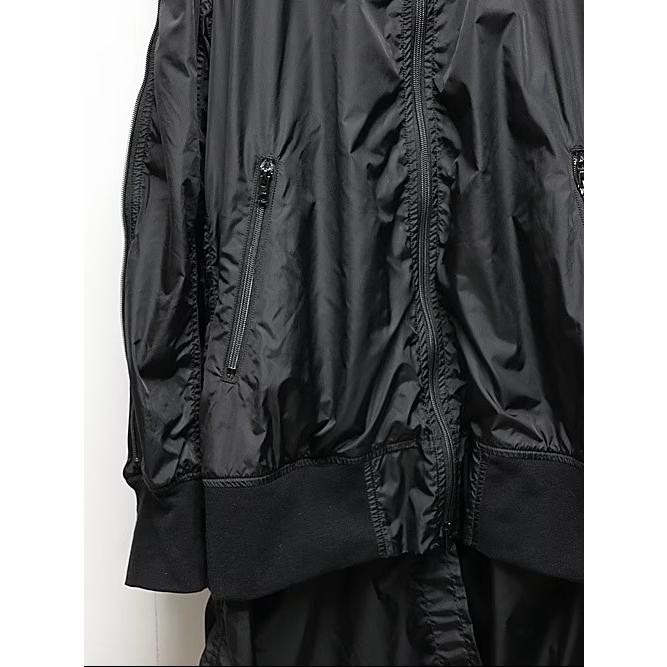 nude:masahiko maruyama ・ヌード:マサヒコマルヤマ/オーバーサイズボンバージャケット（裾パーツ取り外し可能）/Black | nude:masahiko maruyama | 02