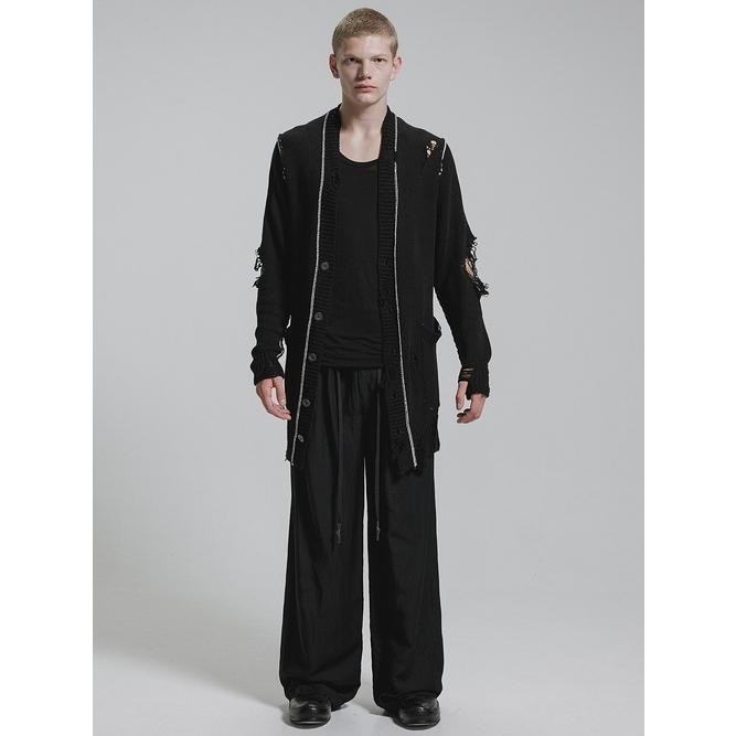 nude:masahiko maruyama ・ヌード:マサヒコマルヤマ/コットン 3GG ダメージニットカーディガン/Black | nude:masahiko maruyama | 09