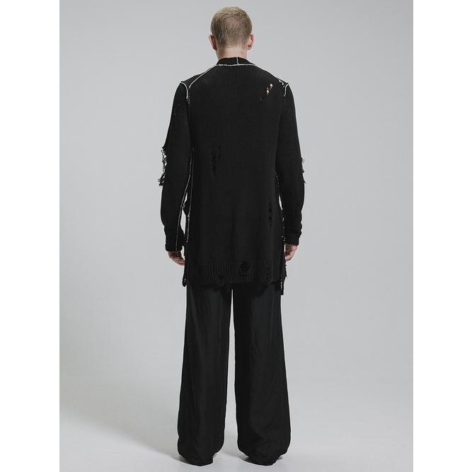 nude:masahiko maruyama ・ヌード:マサヒコマルヤマ/コットン 3GG ダメージニットカーディガン/Black | nude:masahiko maruyama | 11